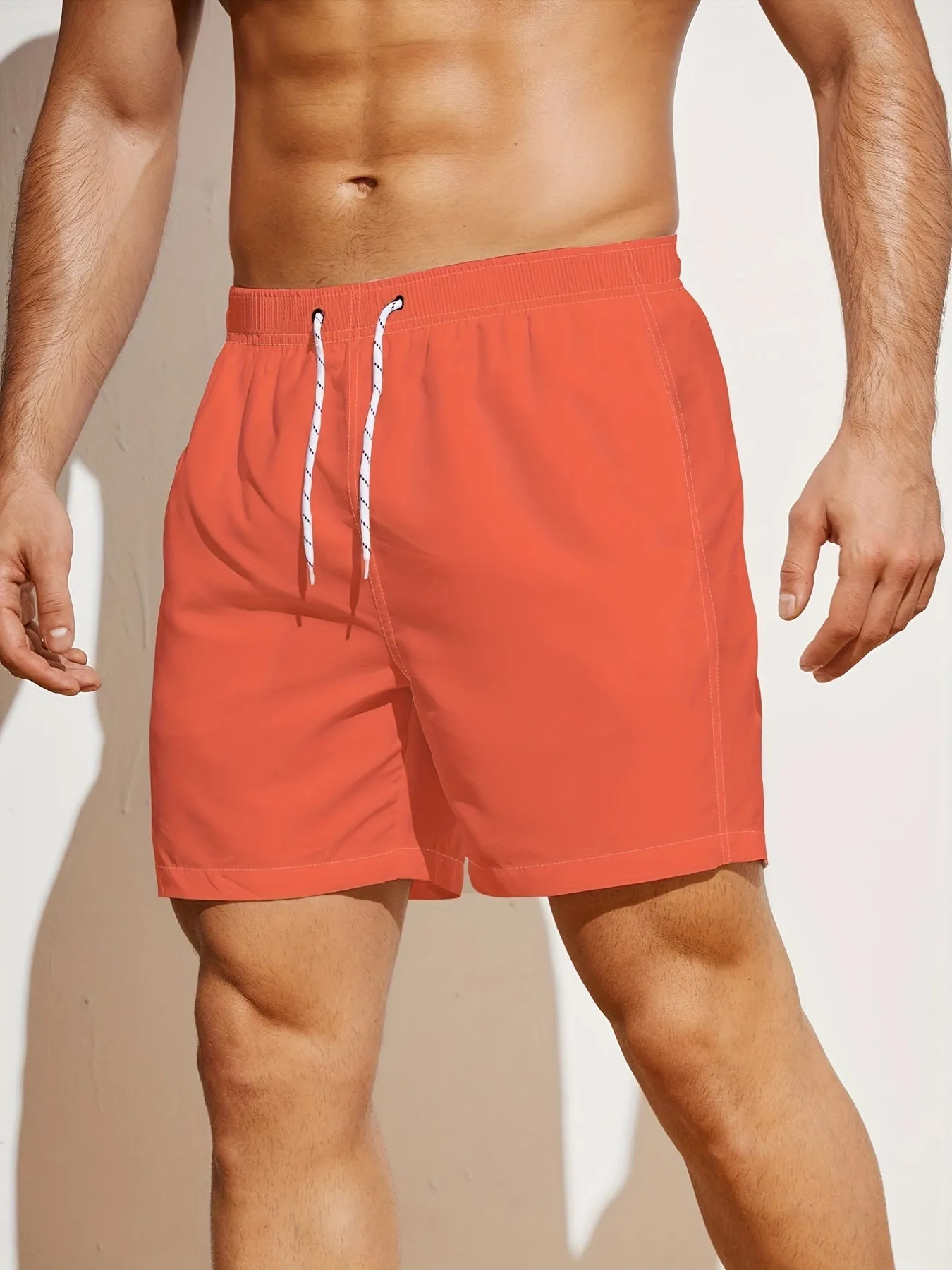 Men's Casual Simple Black Sports Short Pants