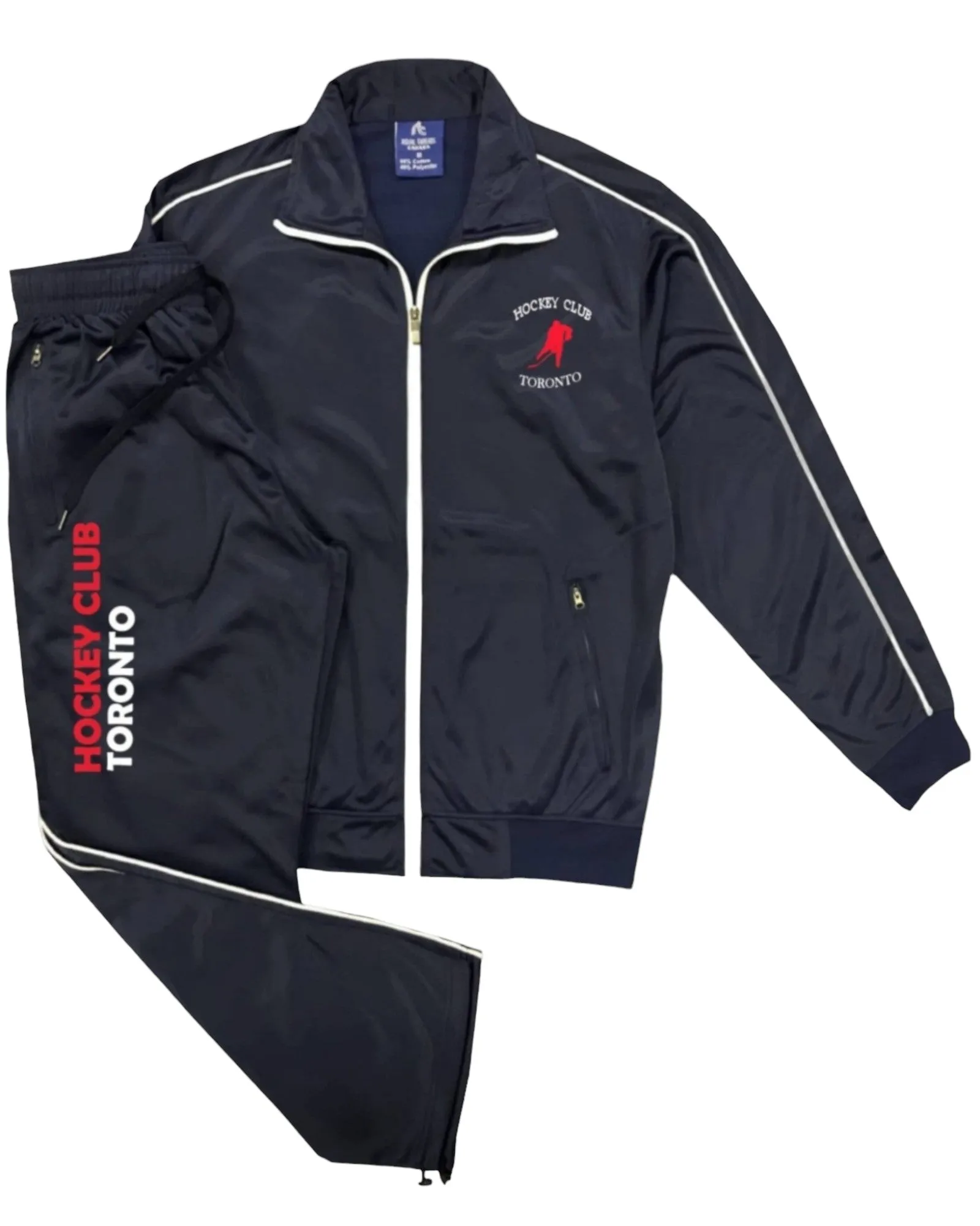 Men's Hockey Club Designer Tracksuit With Track Jacket & Jogger Track Pants