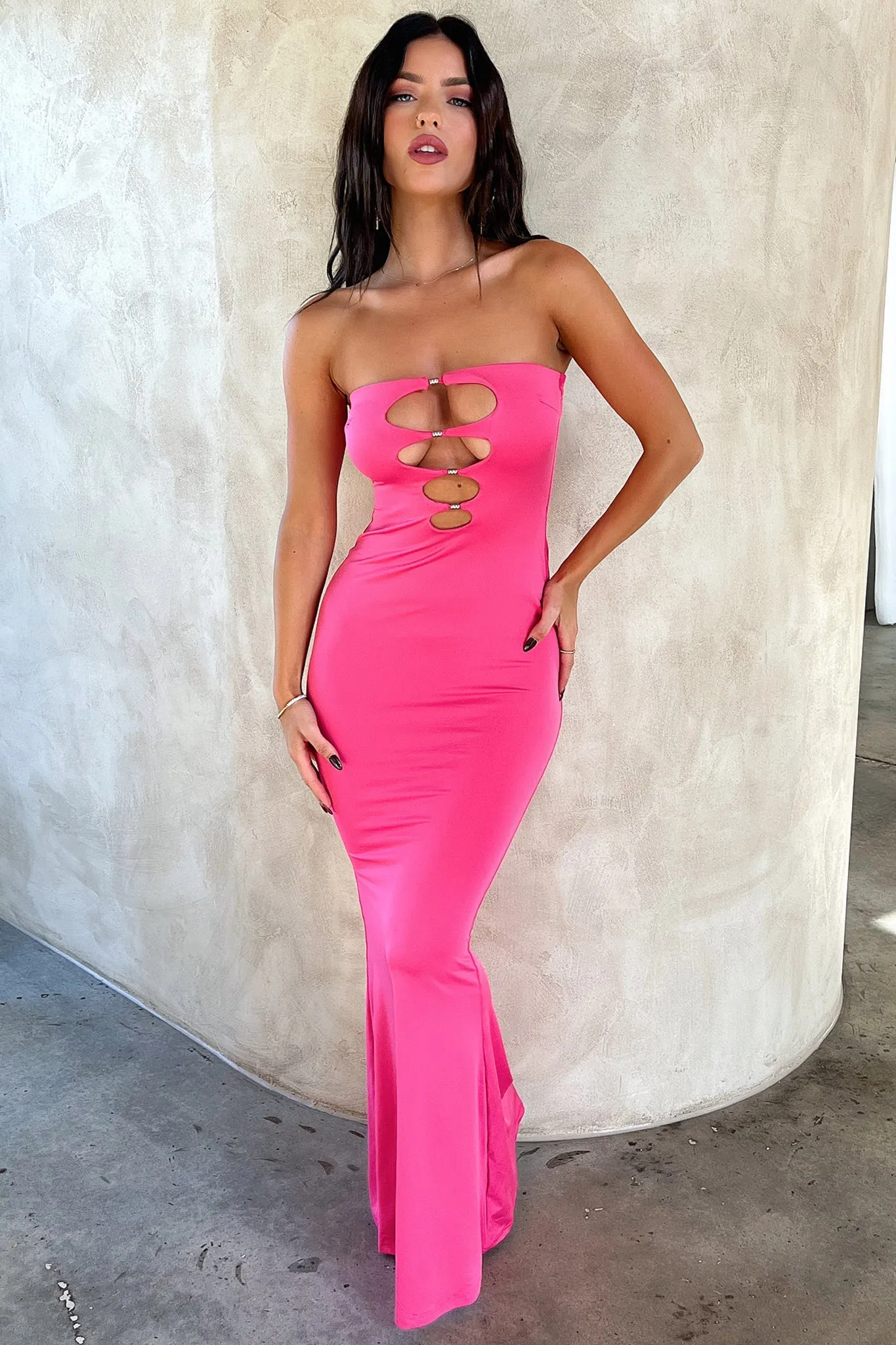 Miami Maxi Dress - Hot Pink