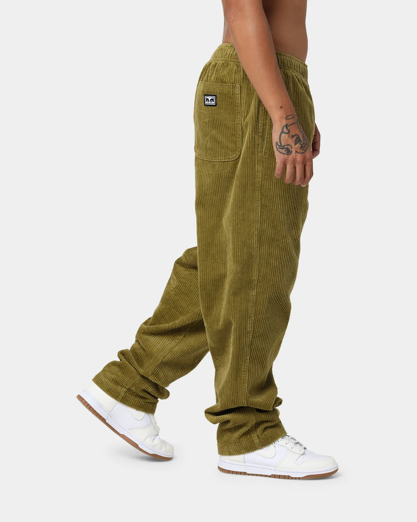 Obey Easy Cord Pants Olive Oil