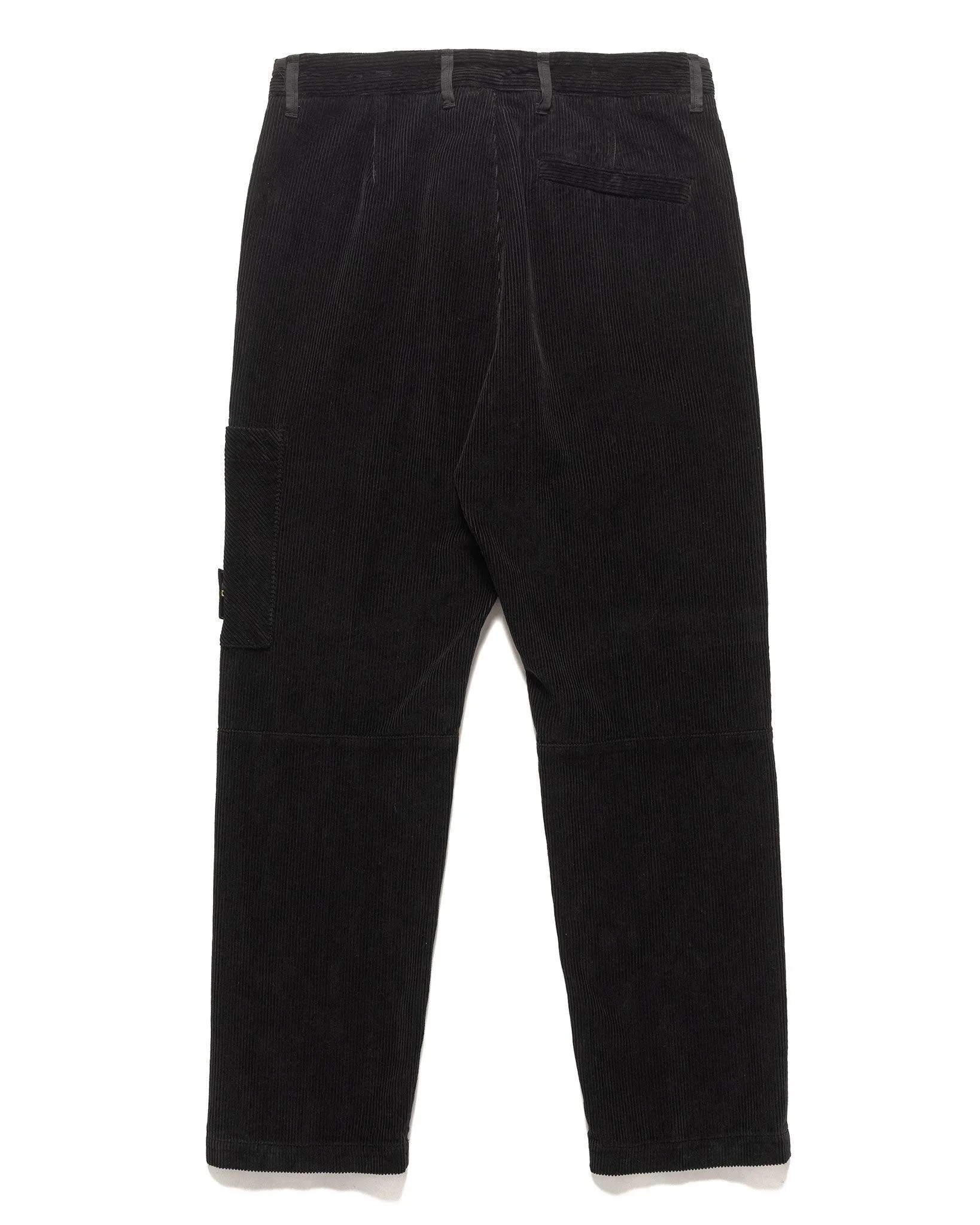 Organic Cotton Corduroy 800 1-Pocket Cargo Black