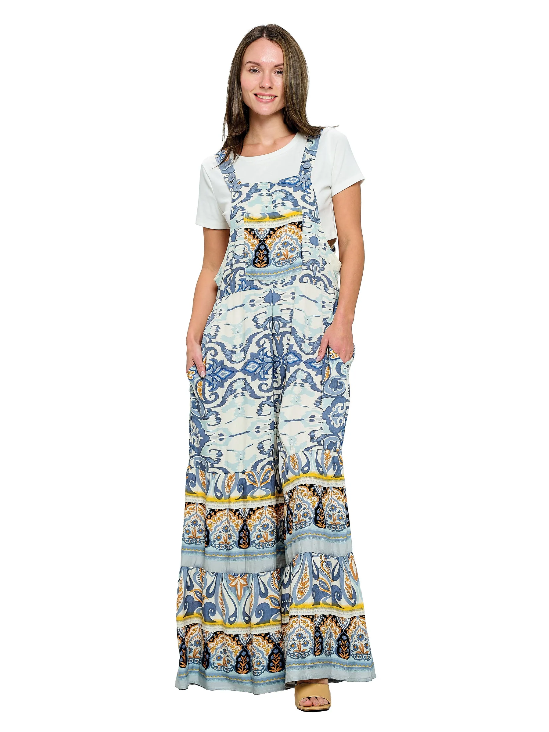 Overall Boho Floral Print