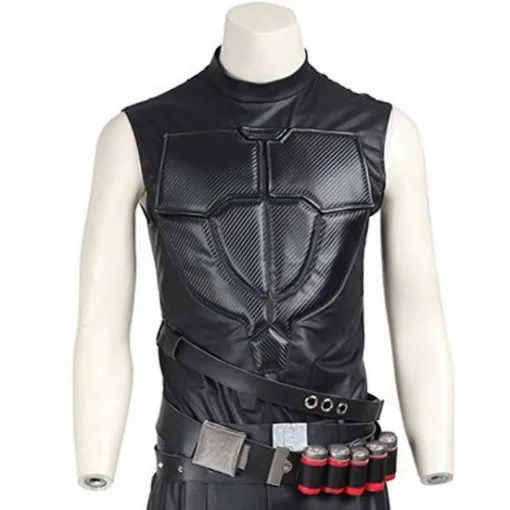 Overwatch Character Reaper Black Leather Coat / Vest