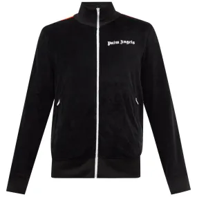 Palm Angels Black Velour Track Jacket