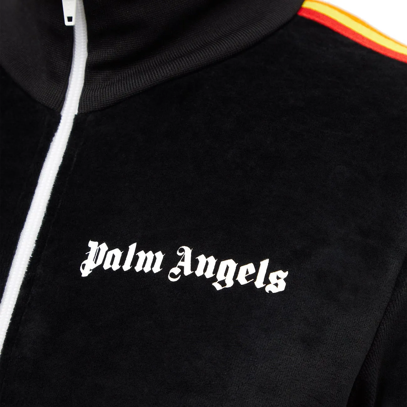 Palm Angels Black Velour Track Jacket