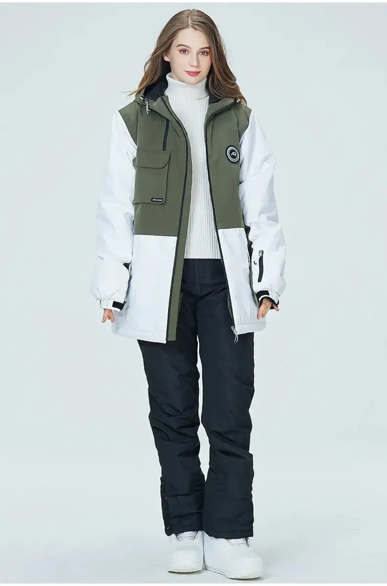 Plus Size Thick Ski Jacket & Overall Pants