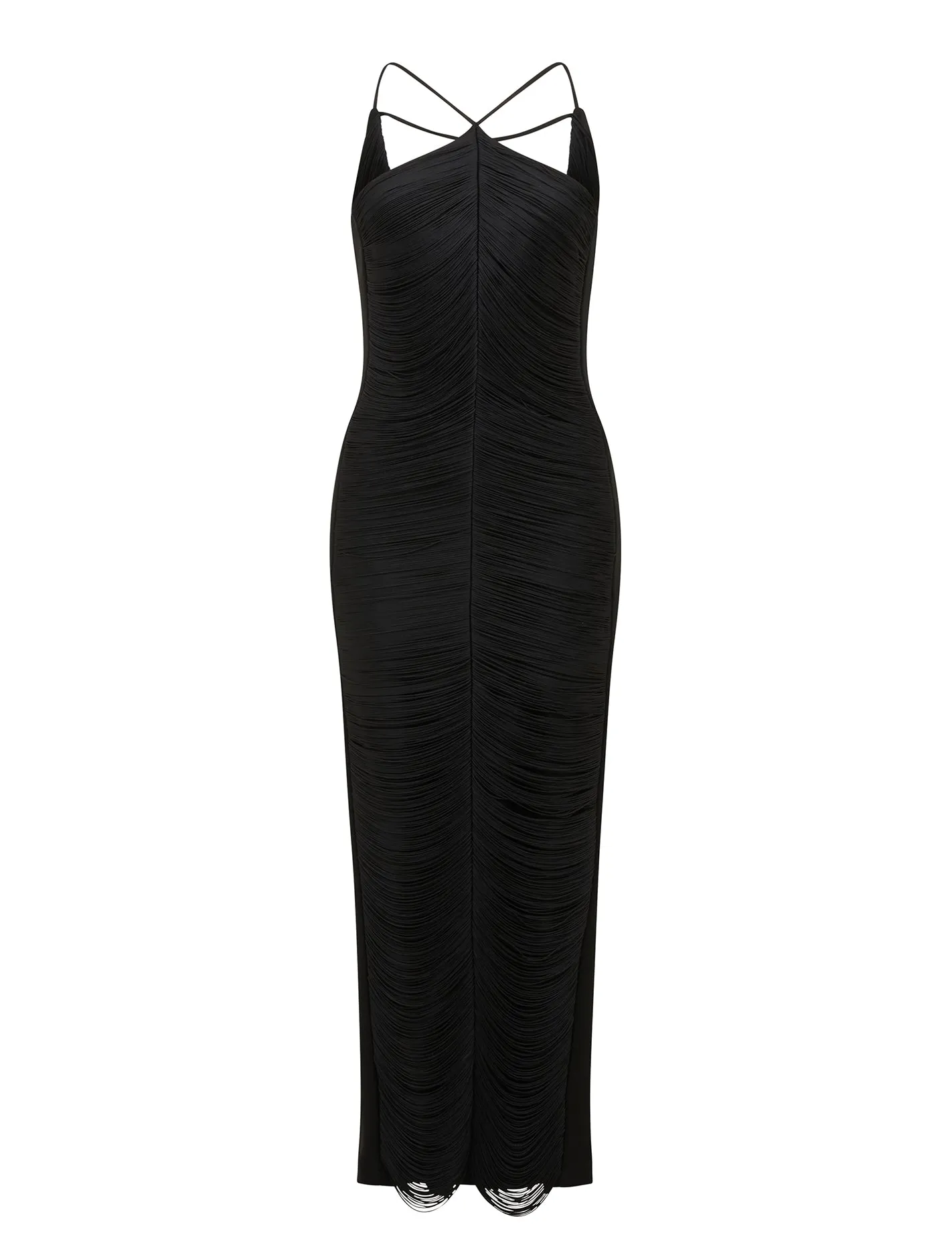 Quinn Fringe Bodycon Maxi Dress