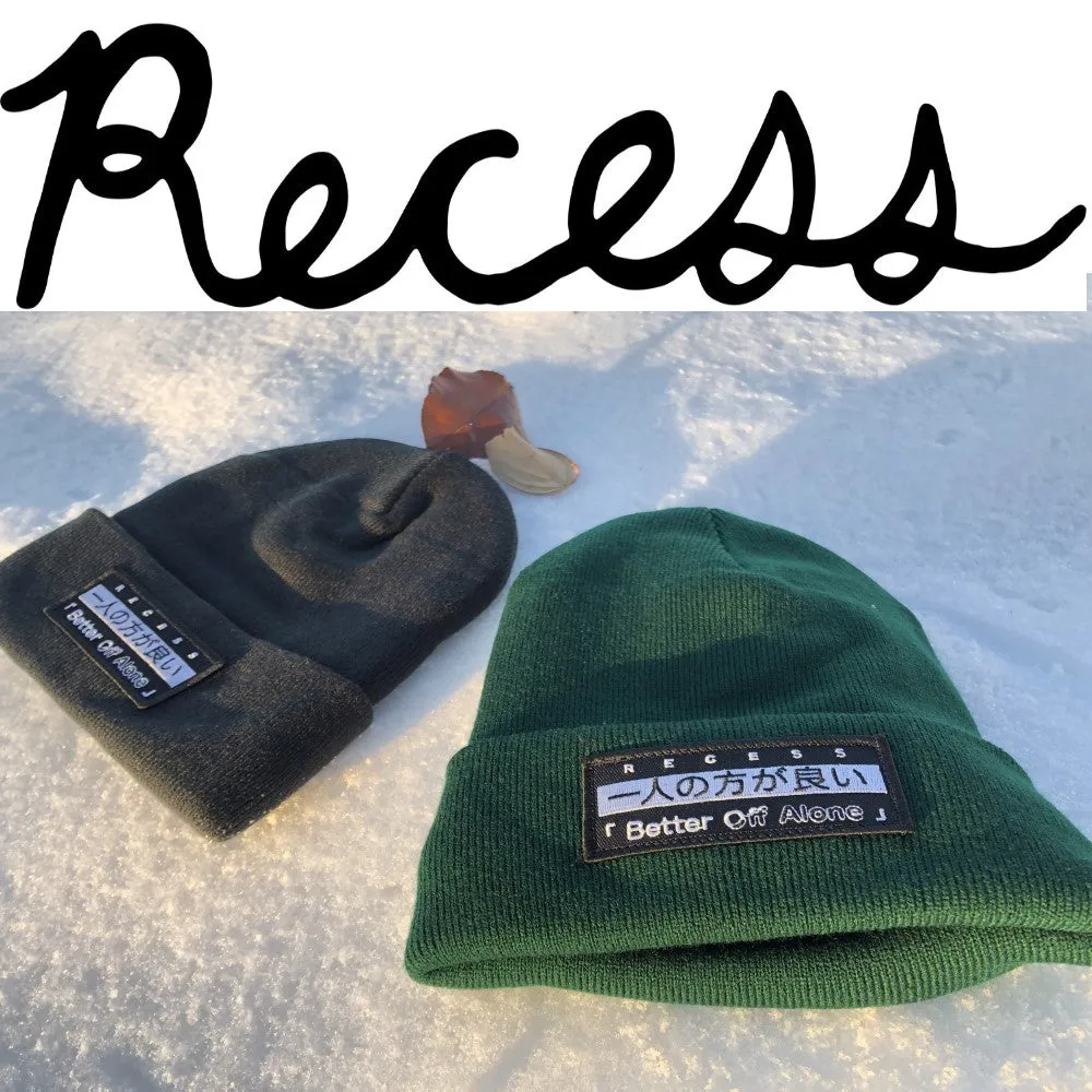 Recess Yo-Yo "Better Off Alone" Beanie -Knit Hat