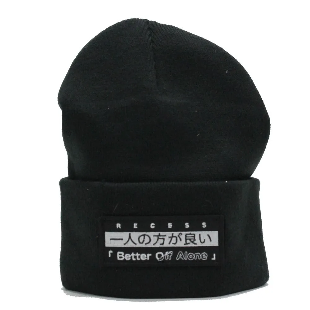 Recess Yo-Yo "Better Off Alone" Beanie -Knit Hat