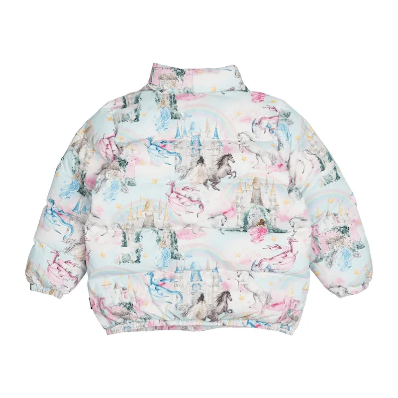 Rock Your Kid Fairy Tales Puff Padded Jacket With Lining