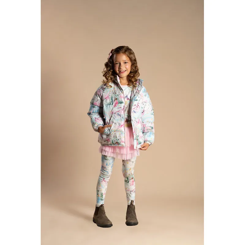 Rock Your Kid Fairy Tales Puff Padded Jacket With Lining