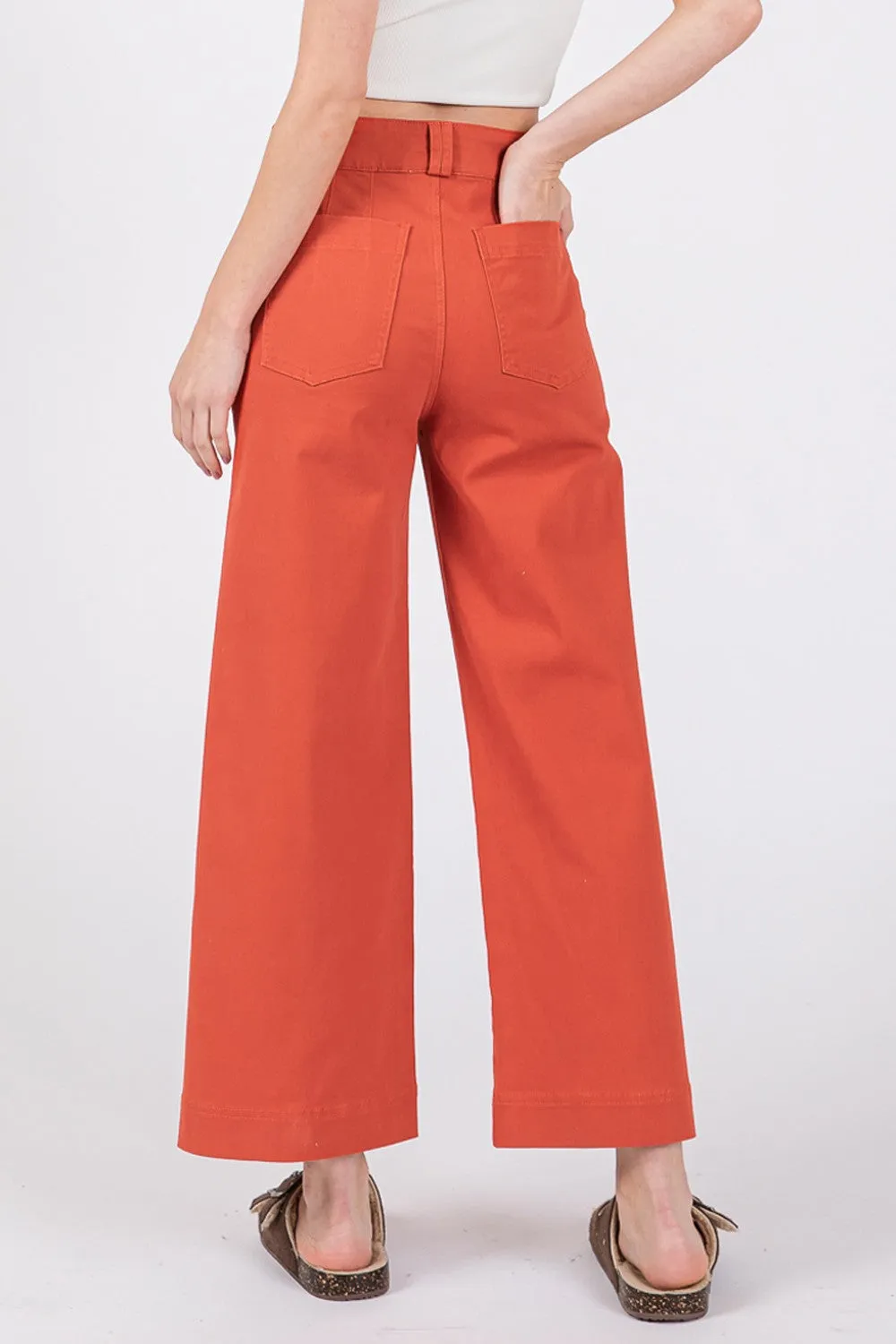 SAGE   FIG Wide Leg Cropped Pants