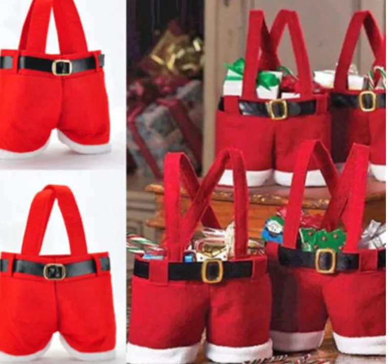 Santa Pants Christmas Gift Bag