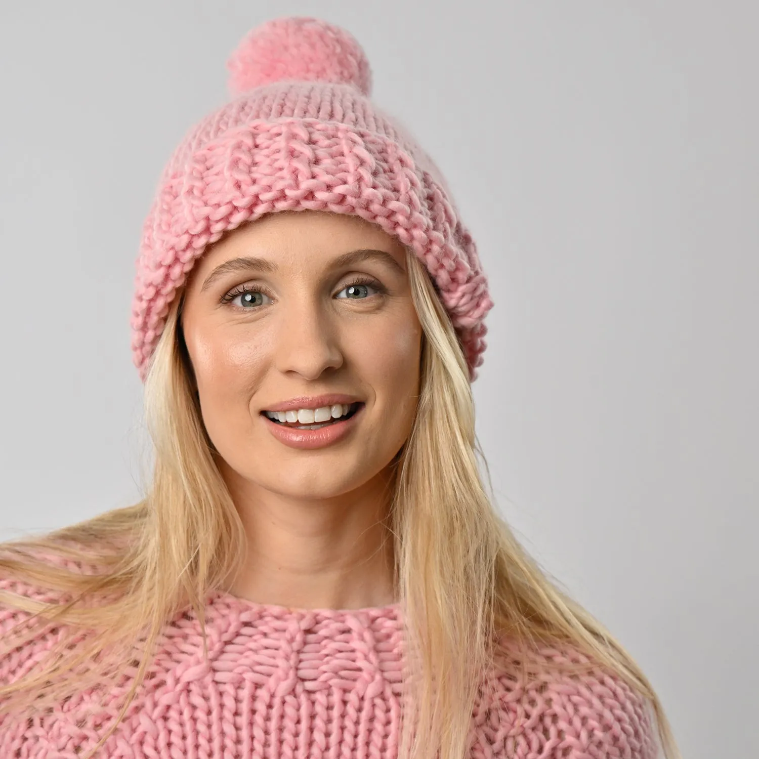 Slouchy Bobble Hat Knitting Kit