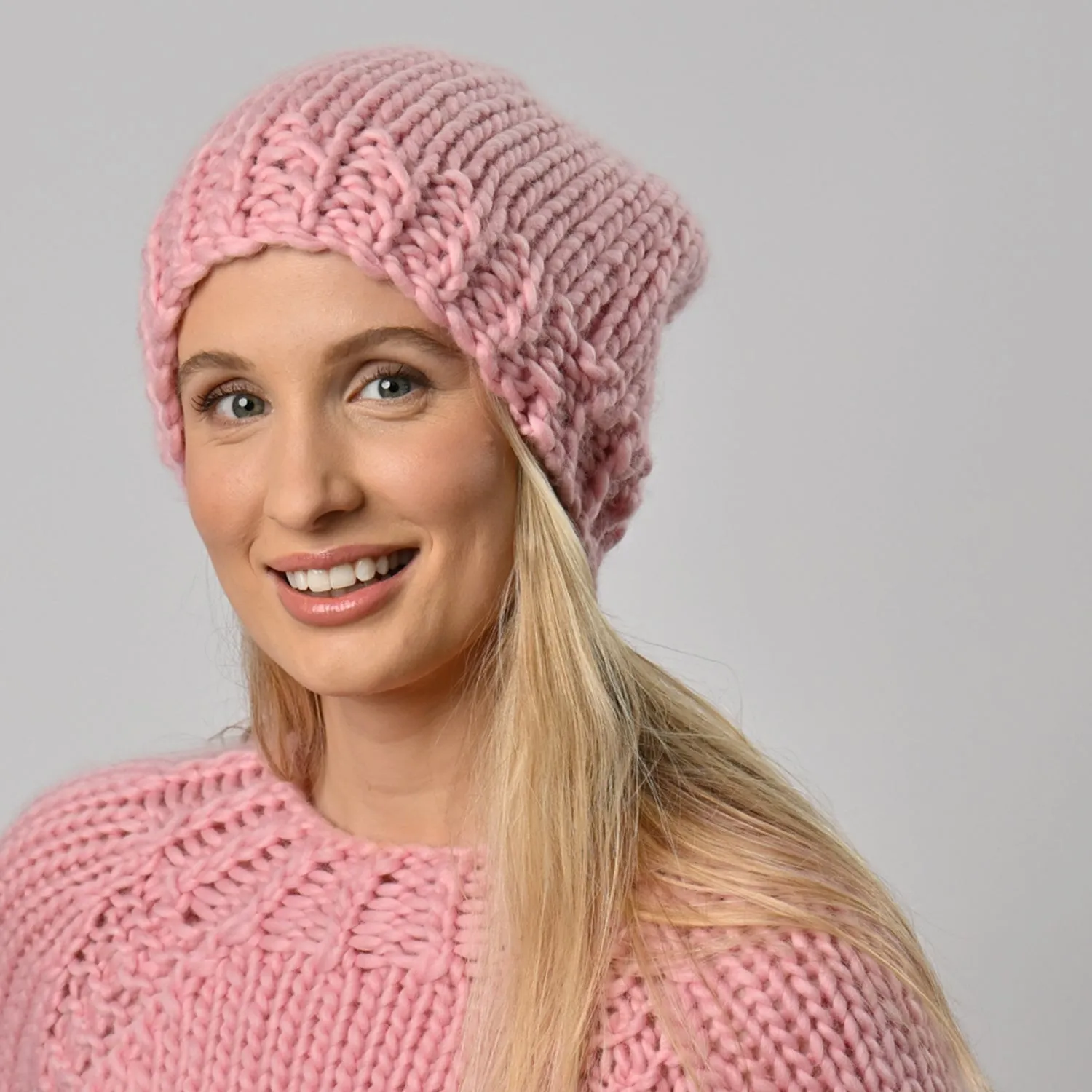 Slouchy Bobble Hat Knitting Kit