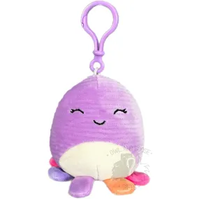 Squishmallow 3.5 Inch Beula the Octopus Squisharoys Plush Clip