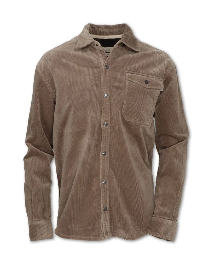 STRETCH CORDUROY SHIRT JACKET - SHIPS 8/1/25