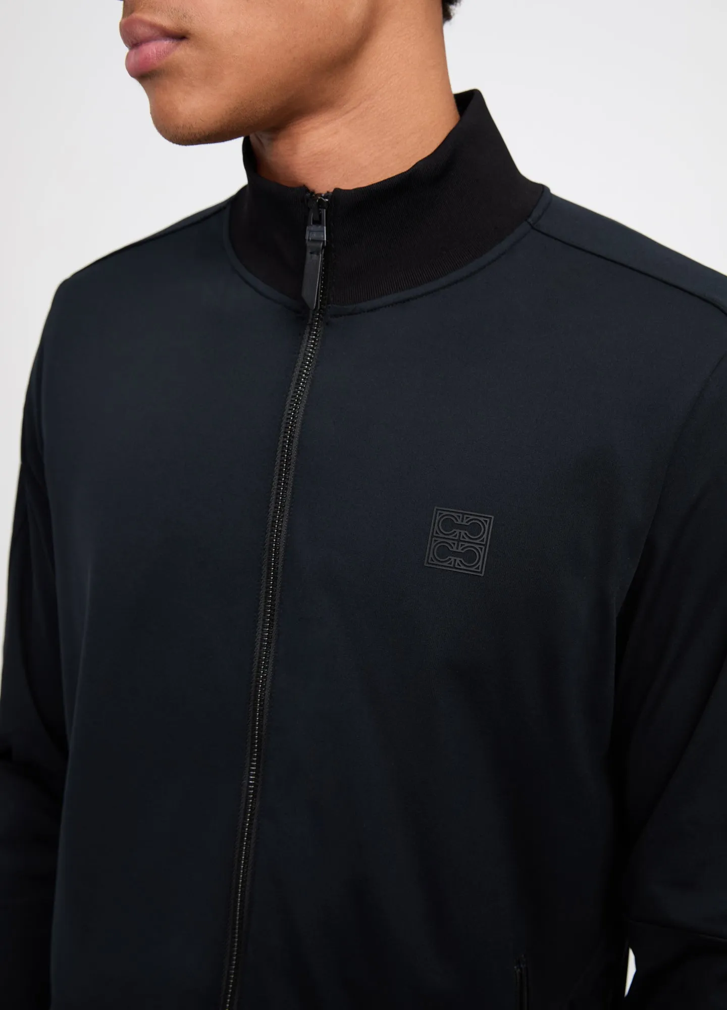 Tech Zip Up Sweatshirt Black