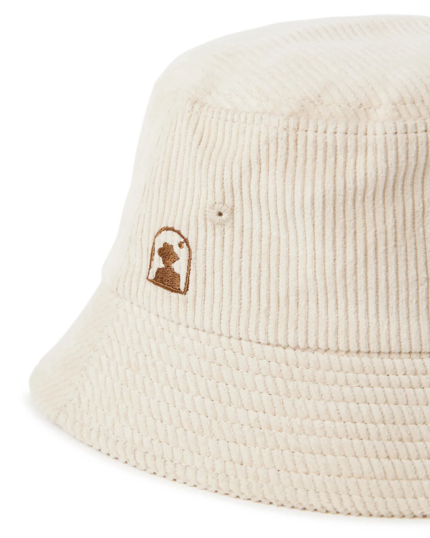 The Corsica Corduroy Bucket Hat - Alabaster White