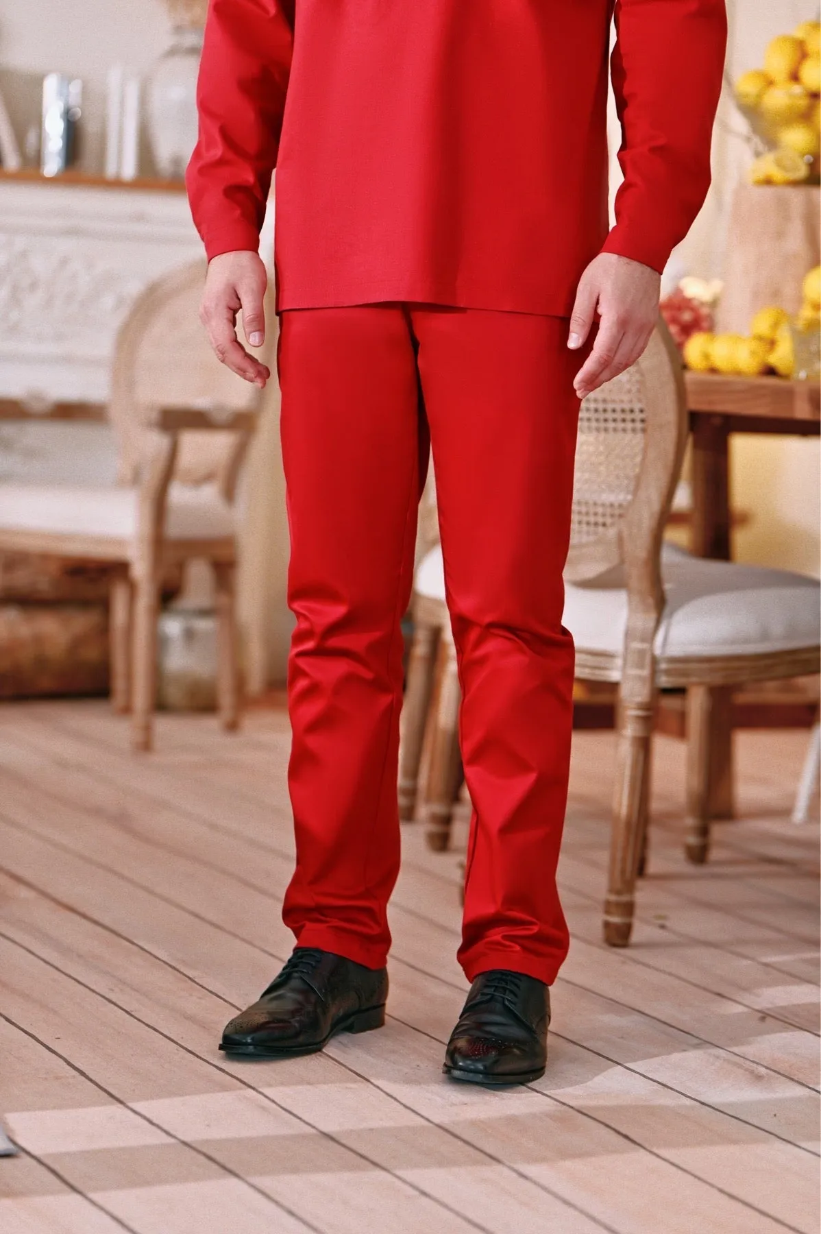 The Perfect Men Slim Fit Pants - Crimson Red