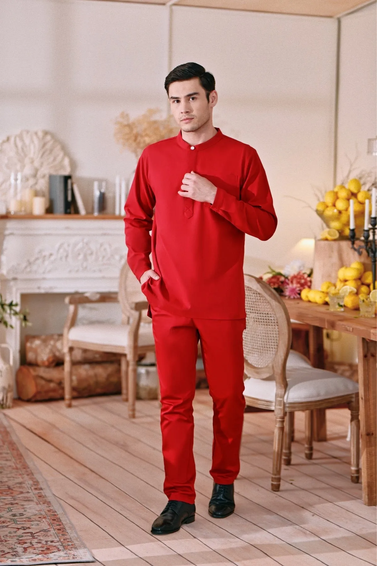 The Perfect Men Slim Fit Pants - Crimson Red