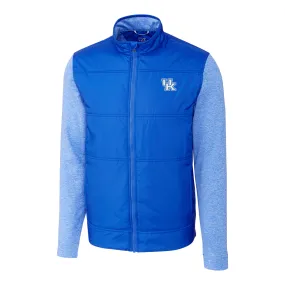 University of Kentucky Stealth Hybrid Quilted Full-Zip Windbreaker Jacket in Chelan by Cutter & Buck