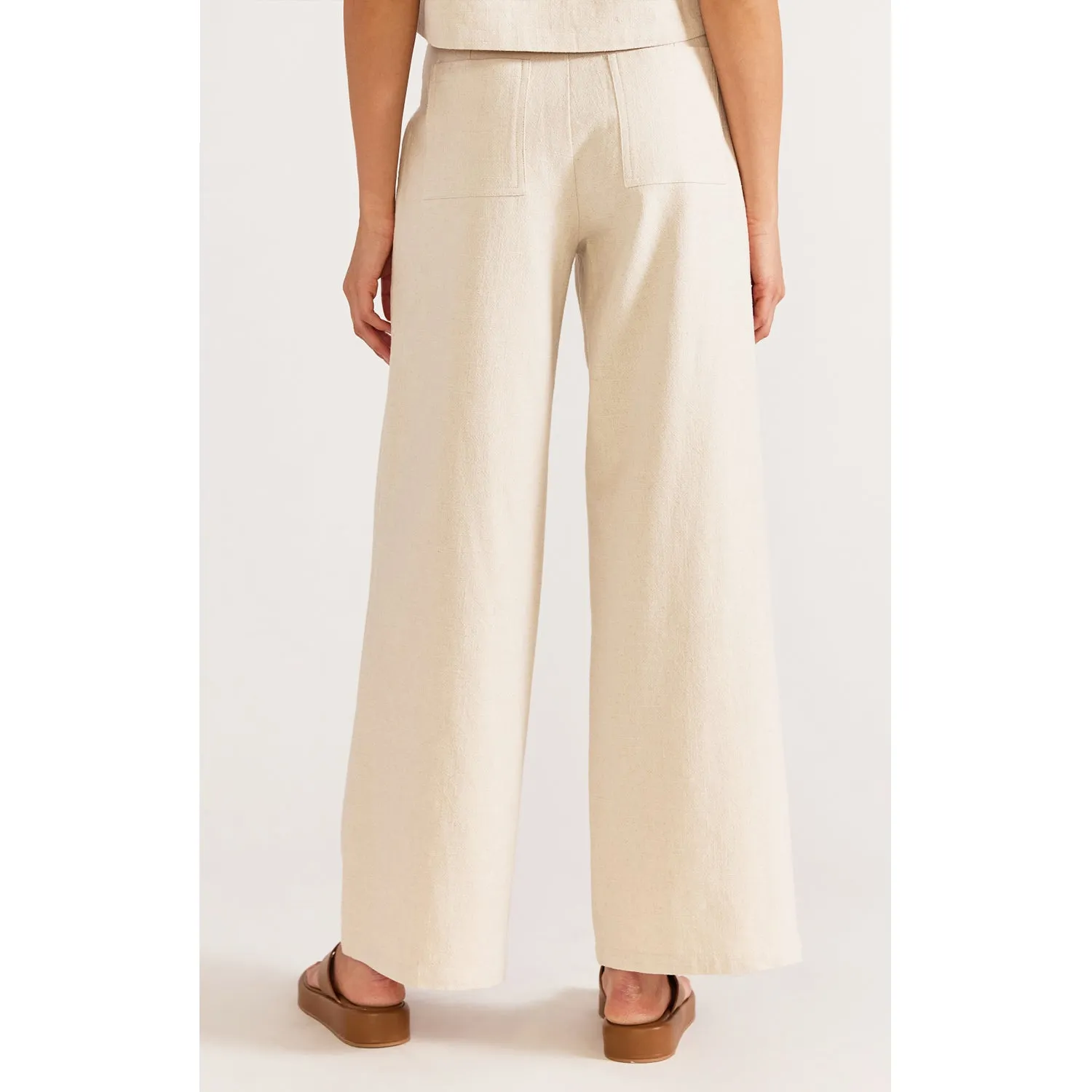 Wide Leg Pants Ethos - Natural Marle