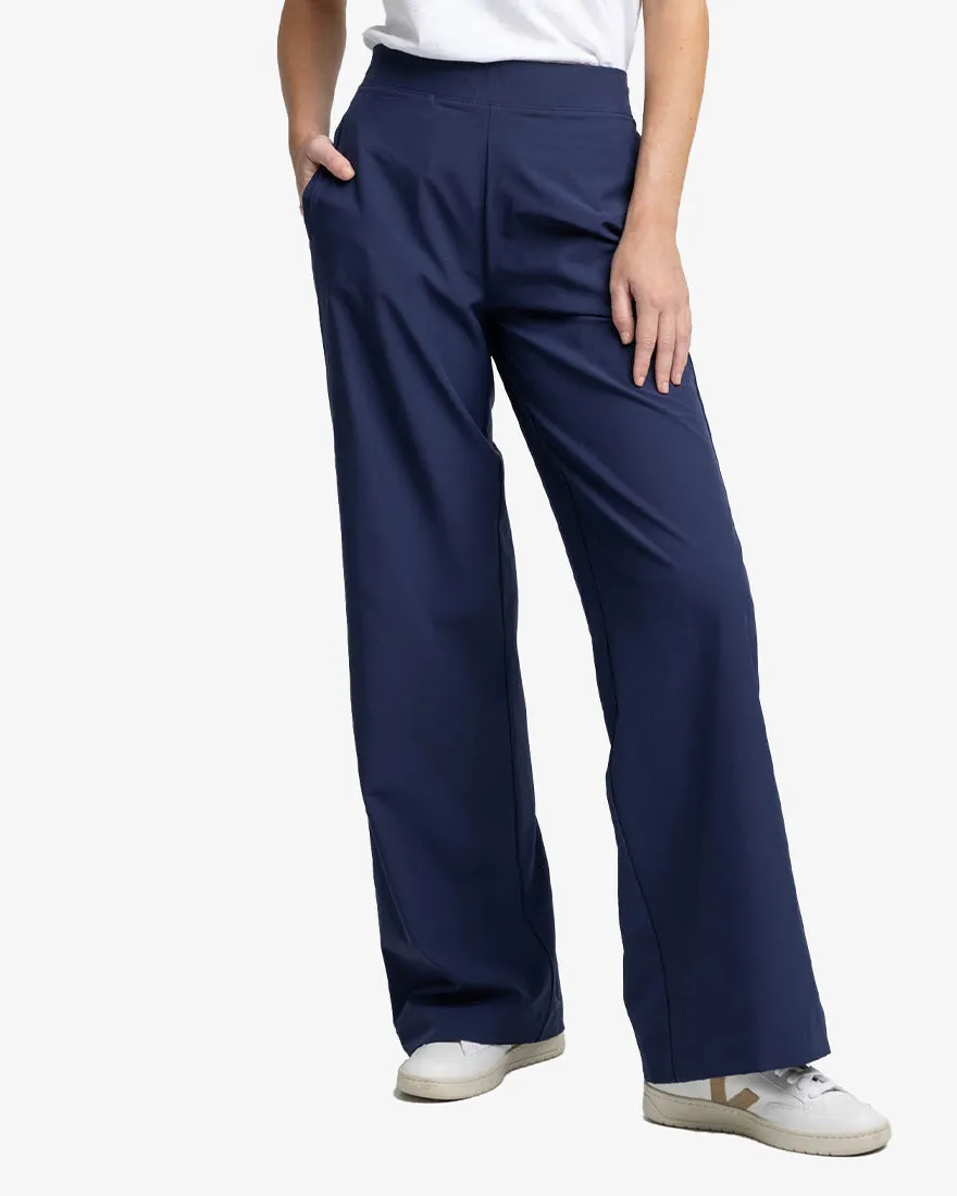 Womens Teegan Wide Leg Woven Pant