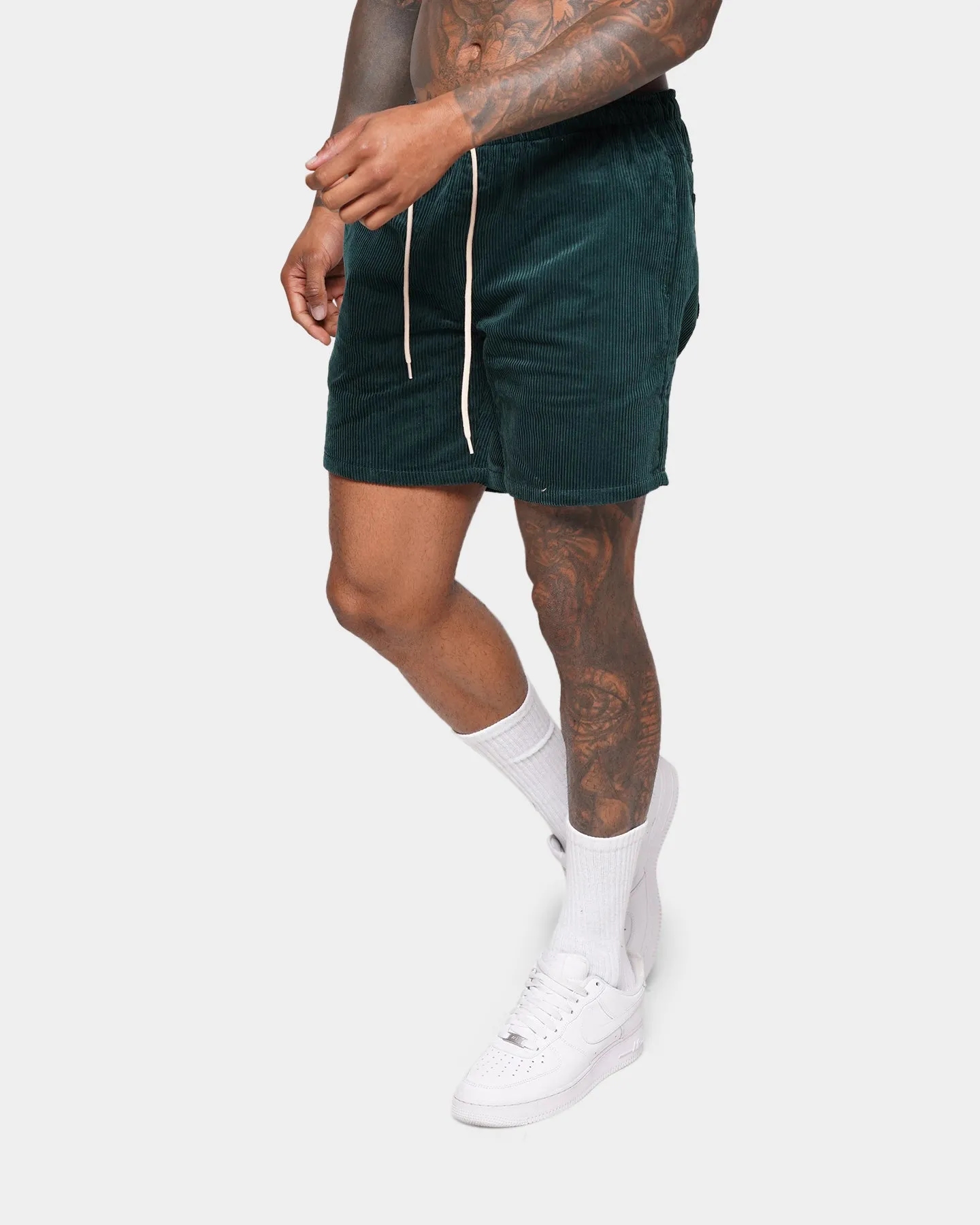 XXIII Riven Cord Shorts Forest Green