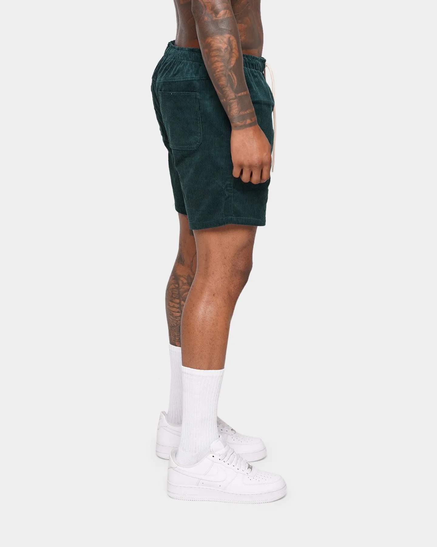 XXIII Riven Cord Shorts Forest Green